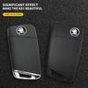 bqfhy4 11mm 14mm Car Logo Styling Remote Control Key Sticker For Skoda Octavia MK2 MK 2 3 A5 A7 A8 Fabia Karoq Superb Rapid Kamiq Scala