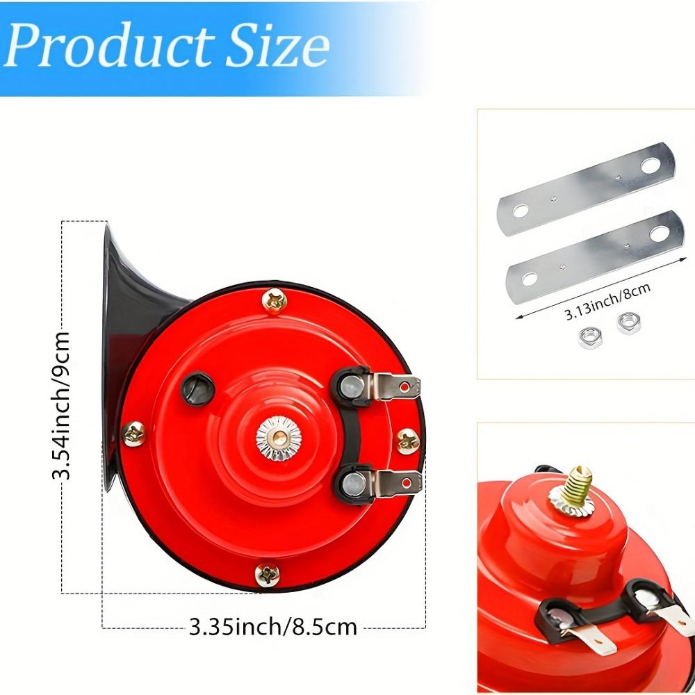2 сверхгромких гудка для поездов мощностью 130 дБ, сменный комплект для воздушного гудка на 12 В, автомобильные воздушные электрические двойные гудки, General Motors, мотоциклы, грузовики, велосипеды