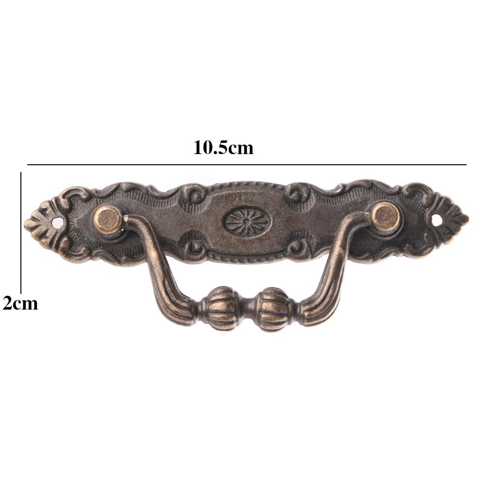 Door Wardrobe Dresser Cabinets Handle Pulls Bronze Cupboard Handles European Modern Zinc Zinc Zinc Alloy