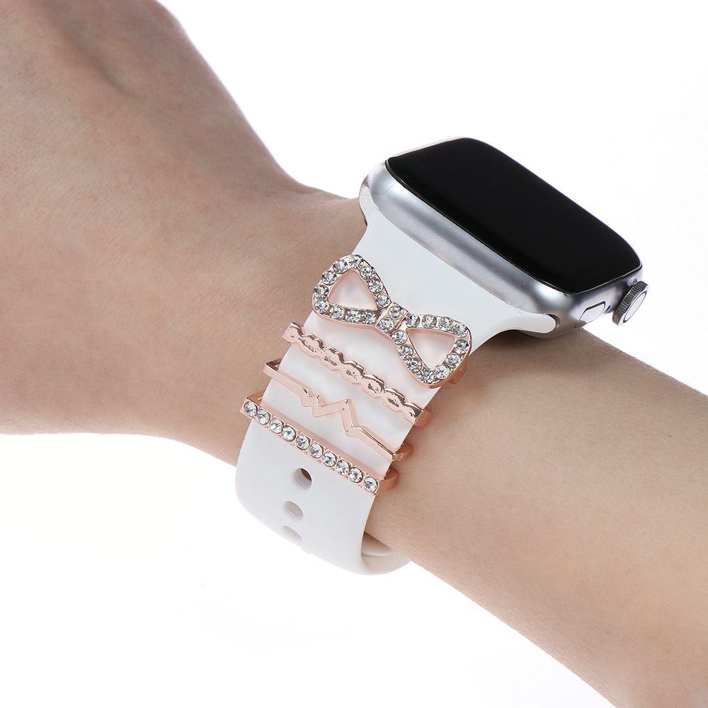 Strap Accessories Diamond Decorative Ring Watch Band Ornament Wristbelt Charms For Apple Watch Band