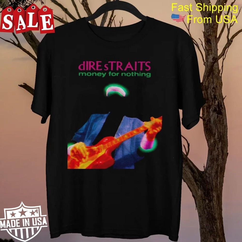 Новая гитара Dire Straits Подарок для фанатов Унисекс Все размеры Футболка Унисекс Футболка