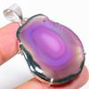 Pink Solar Quartz Gemstone 925 Sterling Silver Gift Jewelry Pendant 1.97"