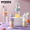 1100ml/720ml Fashion Healthy Material Water Bottle With Straw Large Capacity Sport Drinking Plastic Bottles Eco-Friendly