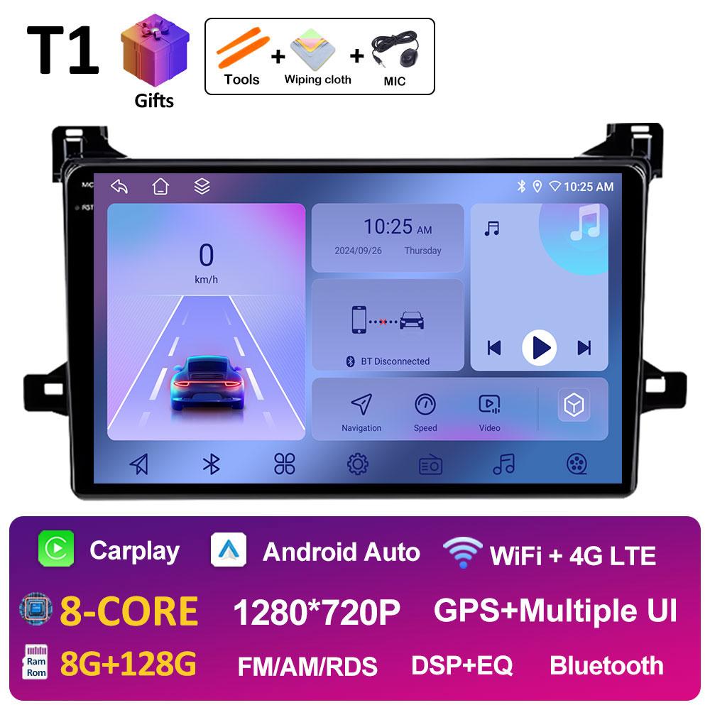Bluetooth автомобильный видео радиоплеер для Toyota Prius XW50 2015 2016 2017 2018 2019 2020 вентилятор охлаждения DSP стерео автомагнитола головное устройство