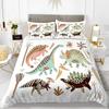 3D Small Dinosaur Cartoon Cute Simple Bedding Set Couple King Single Size For Kids Children Polyester Quilt Cover Pillow Case