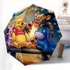 1 Auto Open Winnie the Pooh, Tigger Themed Colorful 8-rib Portable Umbrella for Men and Women, A Compact Commuting Companion Suitable for Da