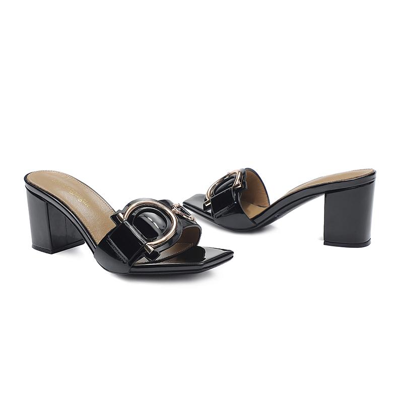 Подходящие Элегантные Сандалии Женские Вечерние Сексуальные Металлические Весенне-Летние Шлепанцы Шлепанцы с Перекрестной Шнуровкой Модная Женская Обувь