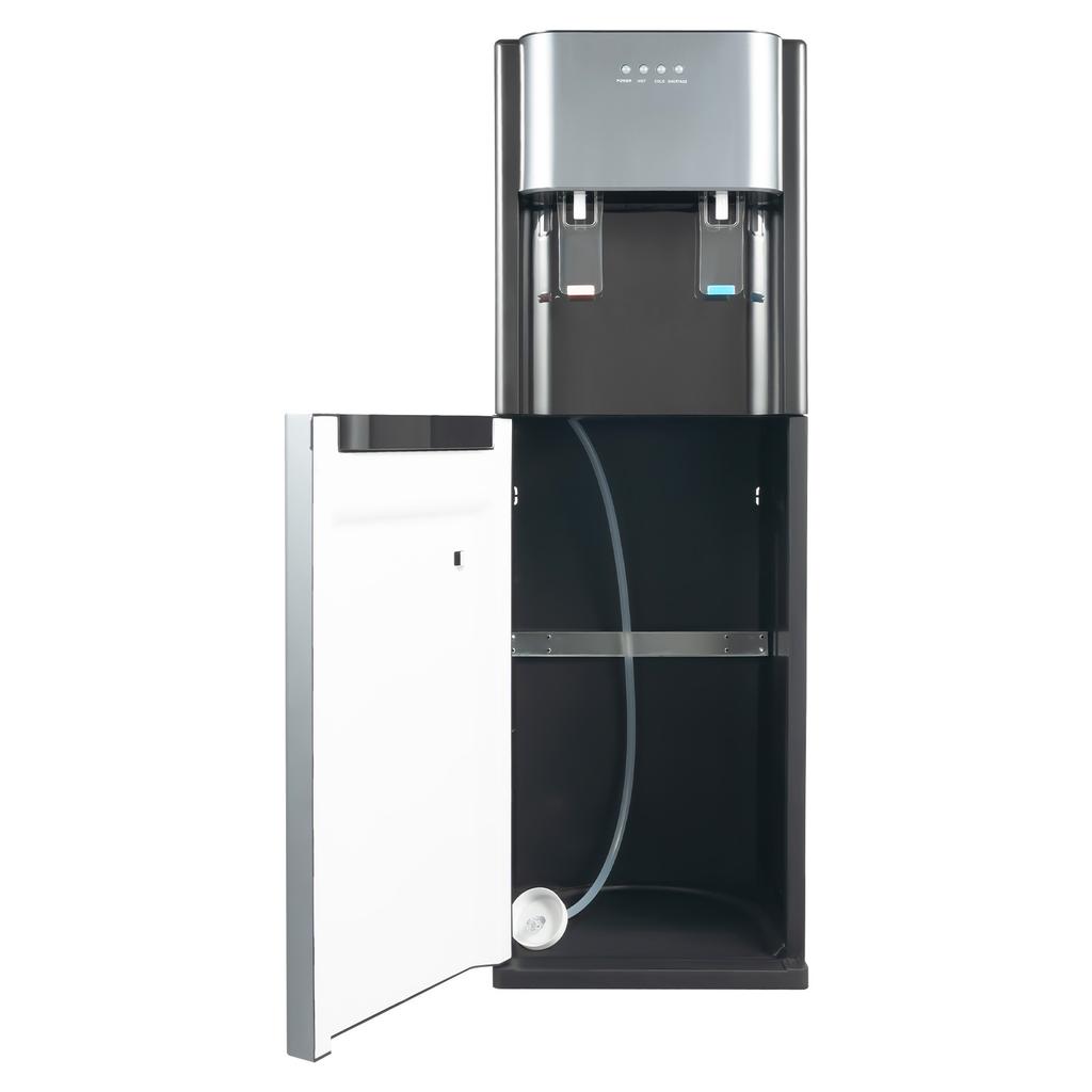 Диспенсер для горячей и холодной воды для 5-галлонных бутылей со съемным поддоном для капель и вентиляционными отверстиями, подходит для домашнего использования