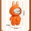 Internet Celebrity Labubu Cartoon Toy Pendant, Face Changing Keychain Figurine Decoration, Creative and Cute, Super Cute