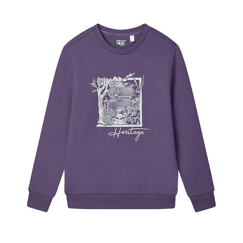 Fila Модный повседневный худи Treehouse для мужчин, худи темно-фиолетового цвета ночи F11M518208FDP