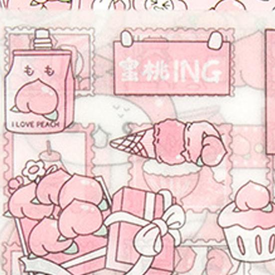 4 листа наклейки в стиле аниме, самоклеящиеся водонепроницаемые ПЭТ, канцелярские принадлежности для скрапбукинга, наклейки с героями мультфильмов для дома