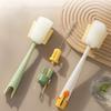 Multipurpose 5-in-1 Cup Washing Tool Long Handle Silicone Bottle Brush  Toddler
