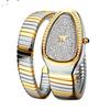 Fashion Snake Watch For Women Gold Diamond Stainelss Steel Ladies Quartz Wristwatch Luxury Exquisite Waterproof Watches