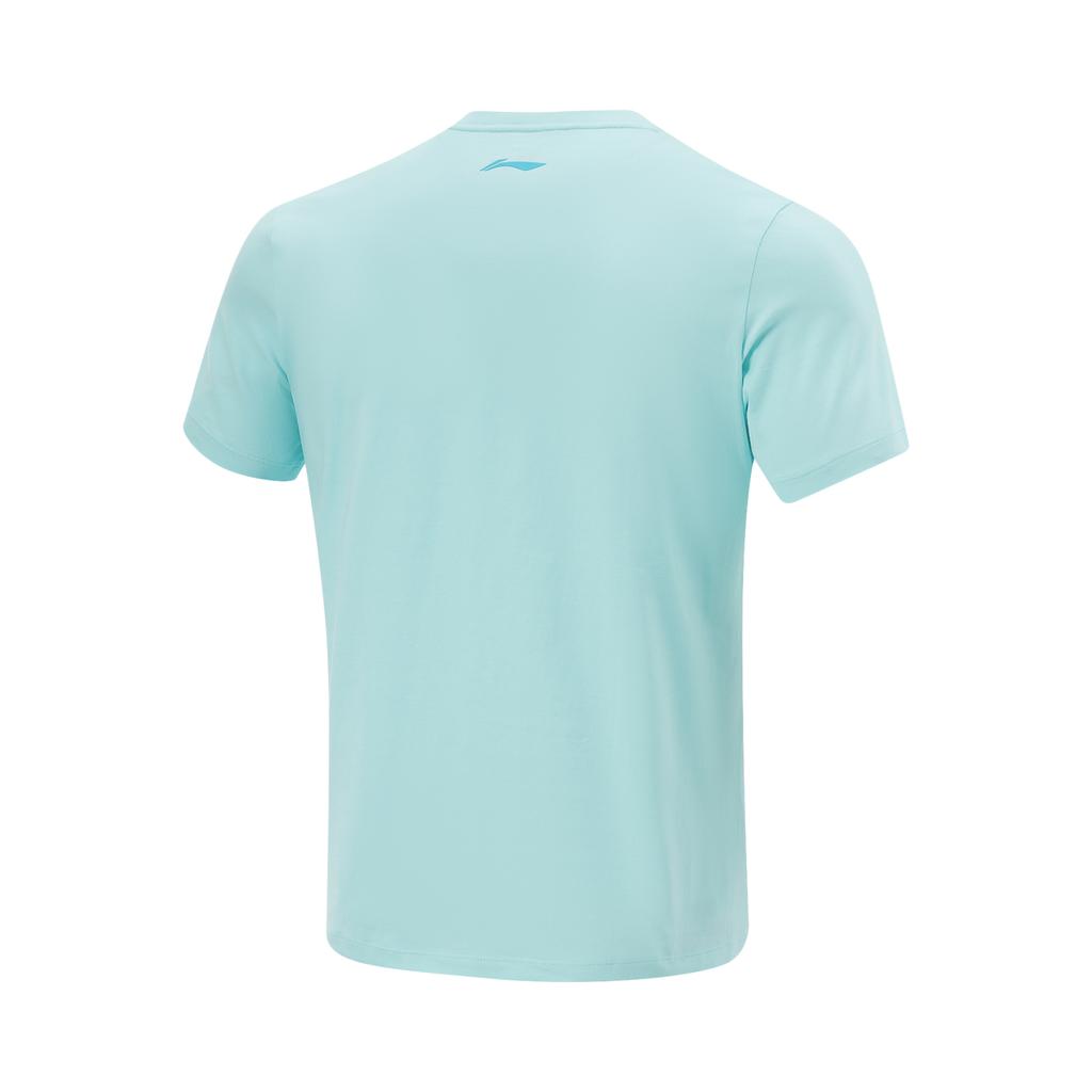 Li Ning T Shirt Unisex Island Blue AHSV513-2