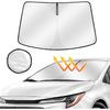 Windshield Sun Shade for Toyota Corolla 2019-2024, Upgraded Heat Insulation Front Window Cover for Toyota Corolla Accessories, Windshield Shade for