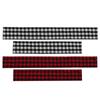 Black Red Table Runner Handmade Plaid For Family Dinner, Outdoor Or Indoor Parties Thanksgiving Christmas Gathering Party Decor