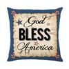 New Independence Day Pillow Cover Polyester Printed Living Room Sofa Cushion Cover Bedroom Decorative Cushion Cover