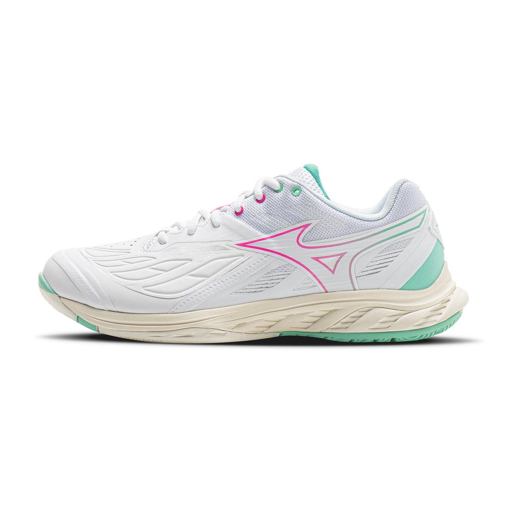 Mizuno Кроссовки унисекс Wave Fang 2 Wide Бело-розовые 71GA231340