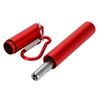 Выдвижной многоразовый комплект из нержавеющей стали(Красный алюминиевый кейс  Соломинка + Щетка   Карабин )