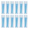 1/6/12Pcs Contact Lens Plunger Sufficient Quantity Easy Contact Lens Removal Tool with Strong Suction Power Clear Blue Silicone Lens Remover for Safe