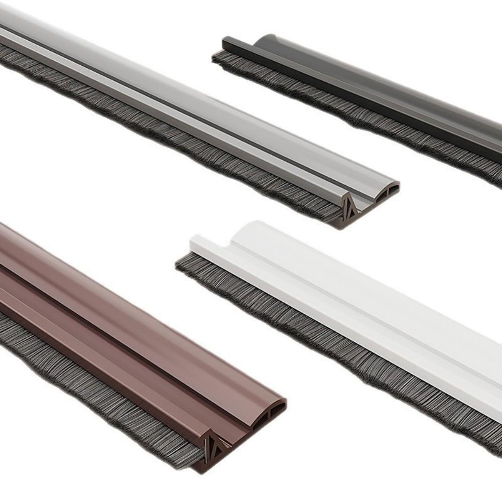 Brush Edge Draft Stopper TPE Door Sweep Removable Door Bottom Seal Indoor Bedroom