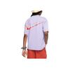 Nike Спортивная футболка с круглым вырезом и логотипом, однотонная, с коротким рукавом, детские топы, гортензия FN9692-515