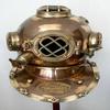 Diving Helmet 45.72 Boston Marine Scuba Divers Deep Sea US Navy Mark V Brown