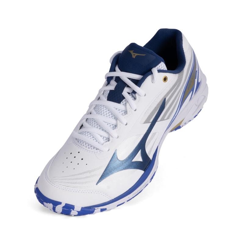 Mizuno Коготь Орла Коготь 4 Амортизация, Износостойкие Бадминтонные Кроссовки Унисекс Люкс Золотой Синий 71GA264304