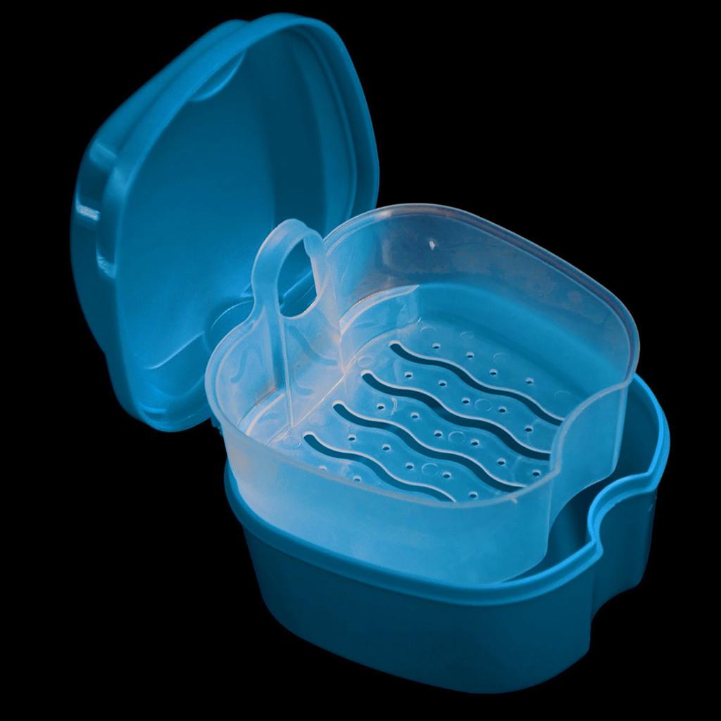 Коробка для хранения вставных зубов с висячим сетчатым контейнером