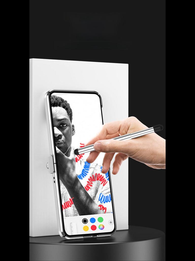 Electroplated Leather Case with S Pen Holder for Samsung Z Flip4/3 (5/6 Double Hinge)