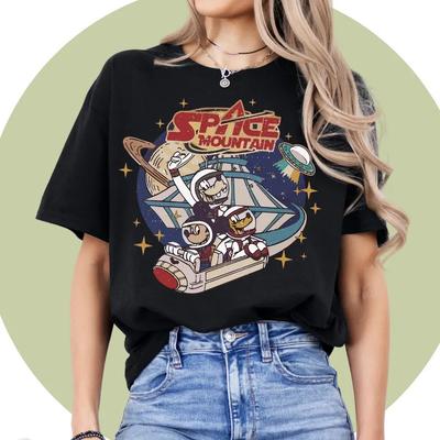 Space Mountain Shirt Mickey Head Lion TShirt