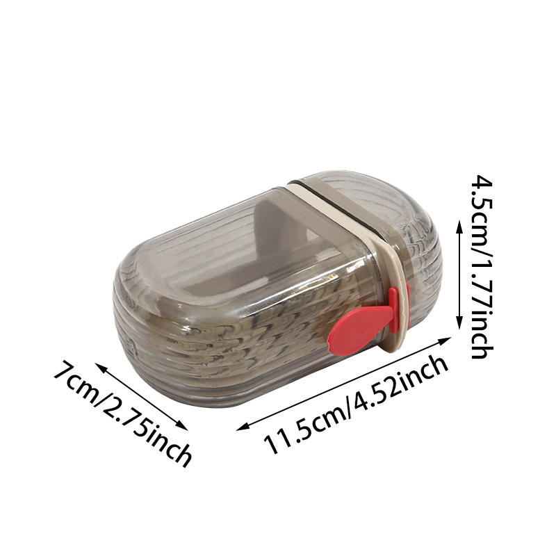 1/2/3 шт. Пластиковая мыльница Дорожный контейнер Держатель с крышкой Чехлы для мыла Герметичный органайзер Аксессуары для ванной комнаты и дома Прочные