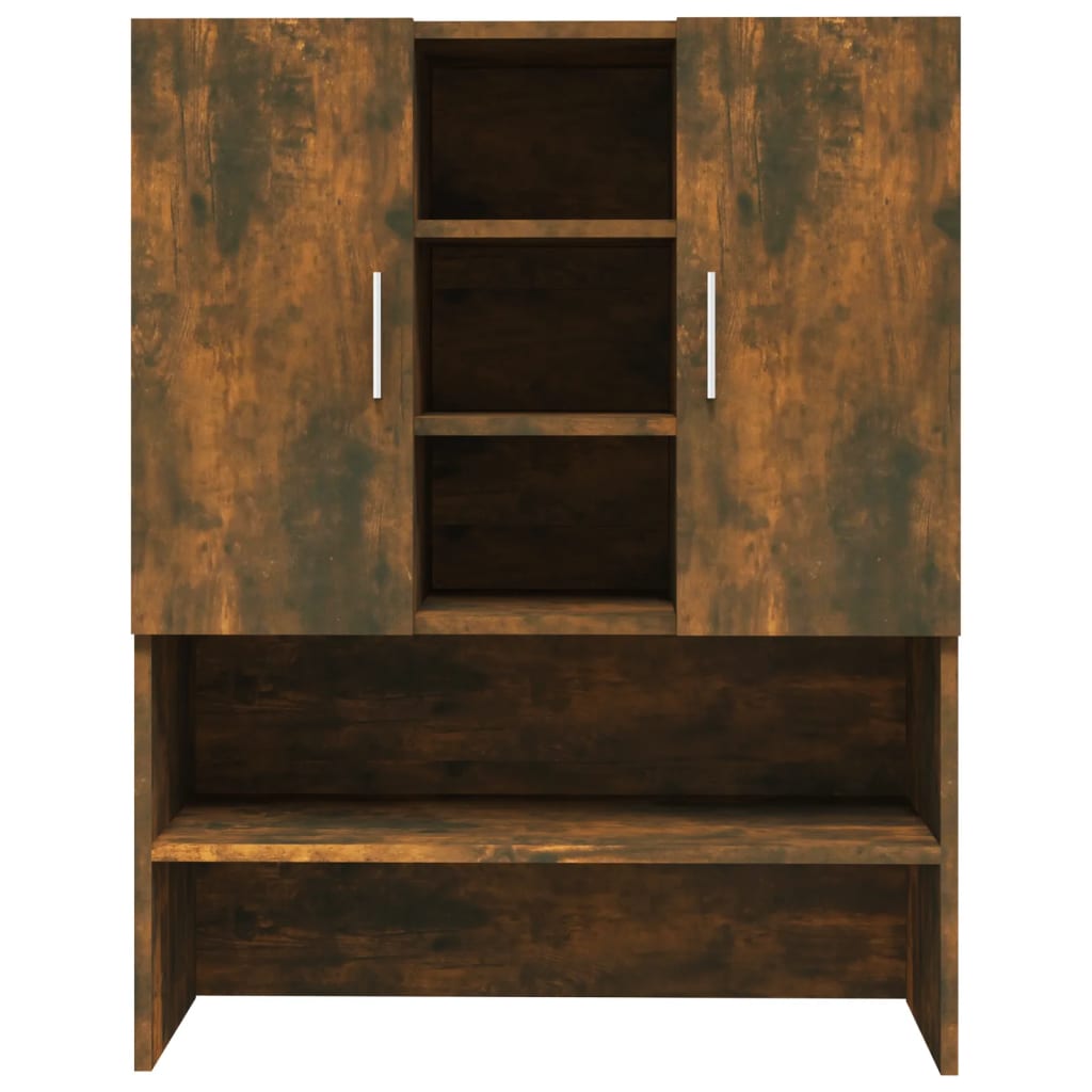 Washing Machine Cabinet Smoked Oak 70.5 x 25.5 x 90 cm