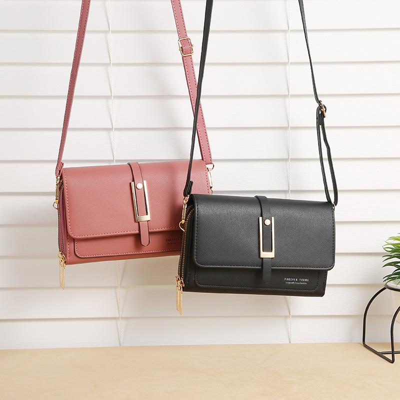 Городская минималистичная женская сумка-кошелек через плечо с отделениями для карт и отделением для телефона