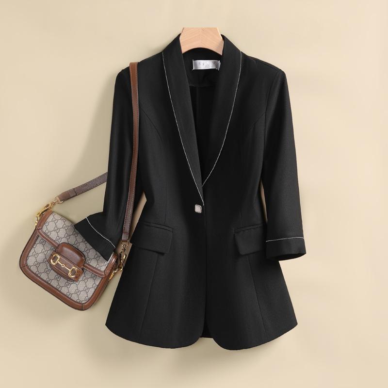 Весна Новый Корейский Стиль Приталенный Профессиональный Маленький Костюм Маленький Пиджак