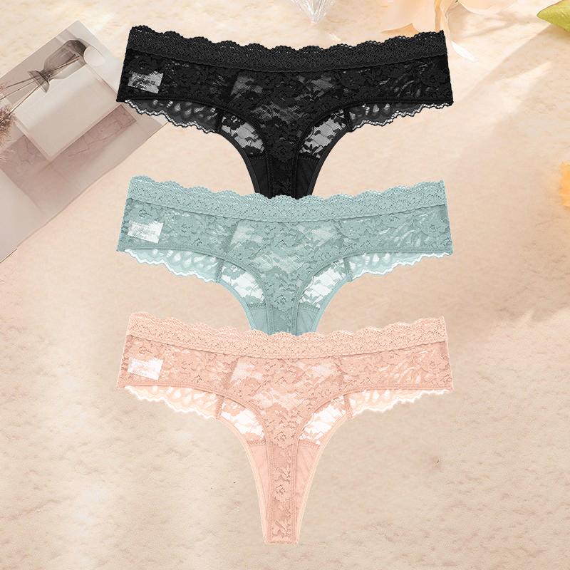 FINETOO 3 шт./компл. S-XL женские сексуальные трусики стринги сексуальное женское нижнее белье женское кружевное белье женское бикини леди стринги нижнее белье