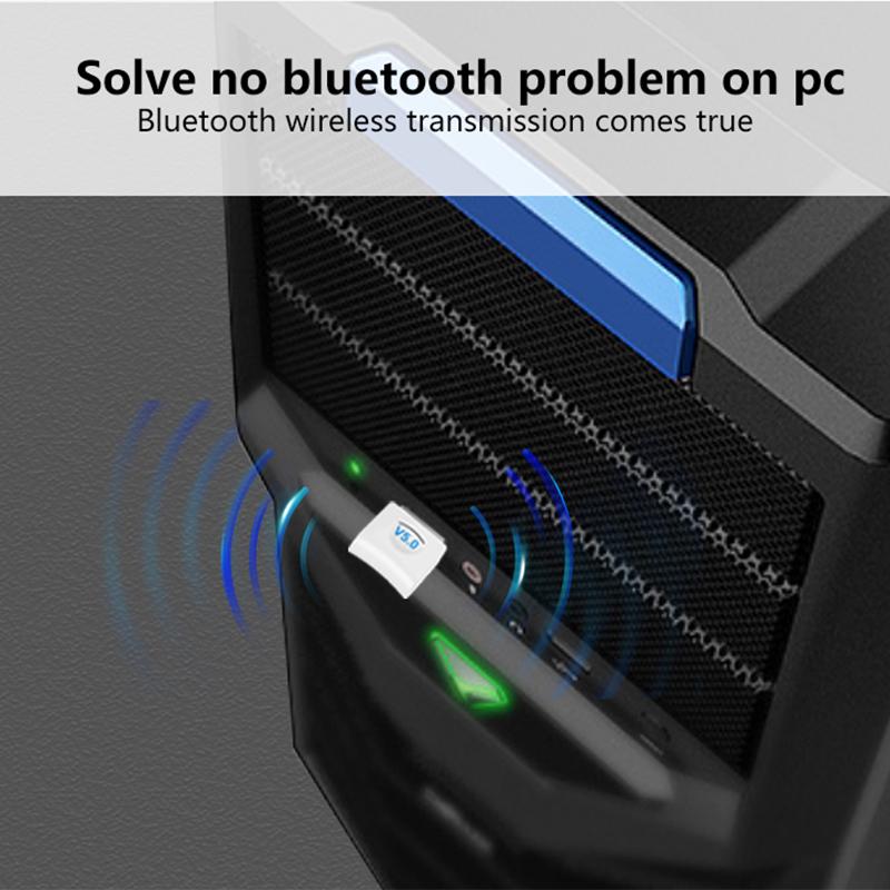 Bluetooth-адаптер Беспроводной USB-адаптер Bluetooth 5.0 для ПК, компьютера, ноутбука, музыки, аудио, Bluetooth