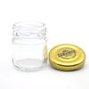 40ml Food Grade Empty Round Clear Mini Jam Honey Glass Jar Small Glass Jars with Metal Lid