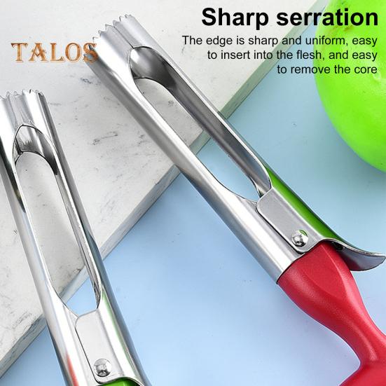 Fruit Core Remover Tool with Sharp Serrated Blades Easy-to-Use Portable Multi-Function Fruit Slicer Corer Tool