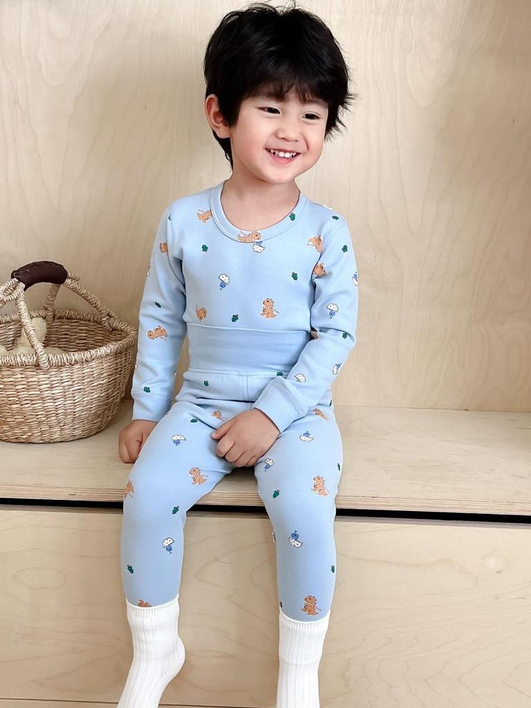 25 Стилей Детский Хлопковый Комплект Нижнего Белья с Завышенной Талией для Мальчиков и Девочек - Защита Животика, Бесшовный, Теплая Осенне-Зимняя Домашняя Одежда