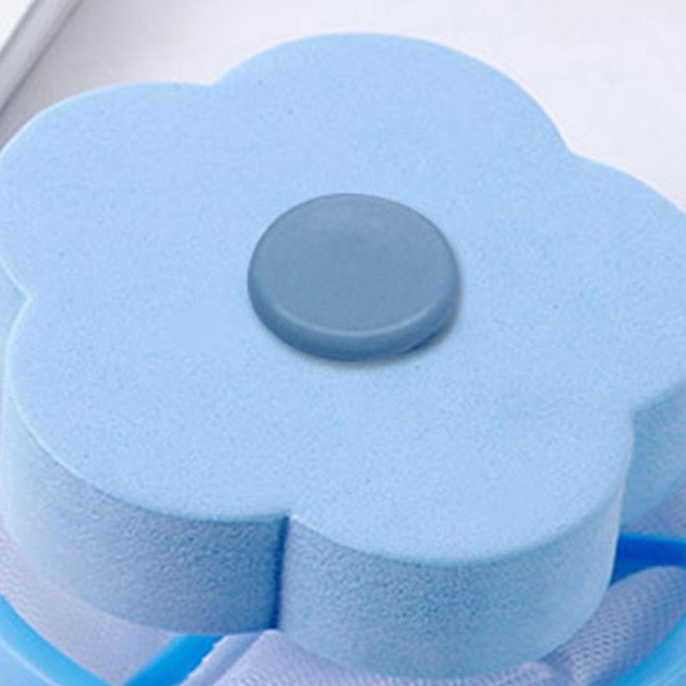 Washing Machine Floating Lint Filter Mesh Bag Reusable Flower Shaped Mesh Dirty Collection Pouch for Dog Cat Fur Hair Collector