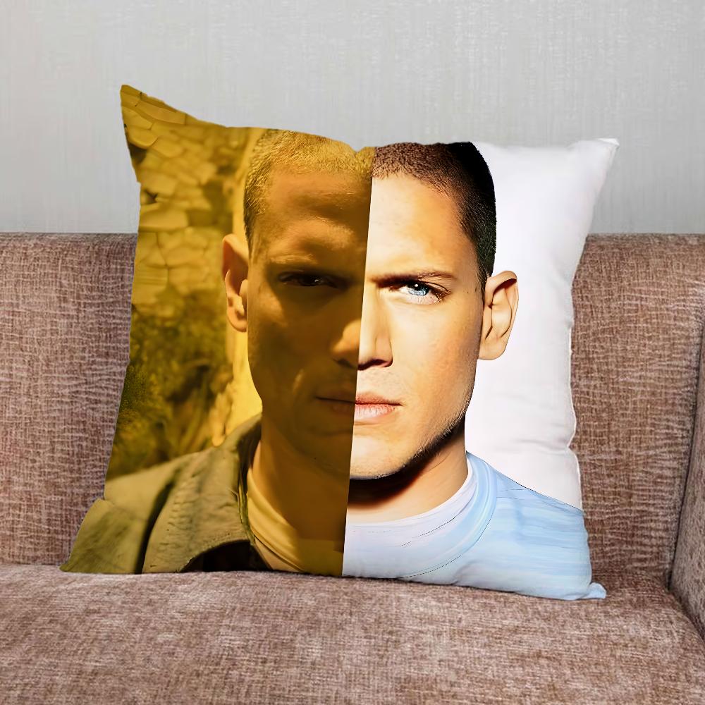 W-Wentworth Miller Pillow Case For Home Bedroom Car Office Decoration Living Room Sofa Cushion Cover Suitable