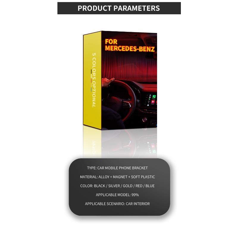 Car Magnetic L-shaped AMG Badge Car Dedicated GPS Phone Holder Car Goods For Mercedes-Benz AMG C500 C200 C300 A B C E GLA CLA GLK GL ML GLE W204 W205