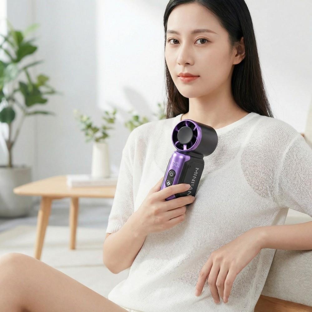 Adjustable Speeds Portable Handheld Fan USB Rechargeable Turbo Fan Pocket Fan Cooling Fan Summer