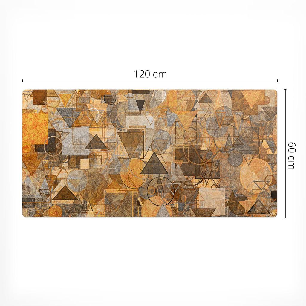 Dekoracyjna Mata Na Biurko Do Pracy I Nauki Geometryczne Wzory 120X60 Cm