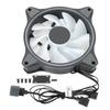 Вентилятор охлаждения корпуса 12 см RGB световой эффект для настольных компьютеров аксессуары MF120MF120 Halo Black