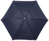 Moonbat estaa Heart Mini Folding Perfect Gift for Women for Rain or UV Light and Heat Navy Rib 50cm 5-Section Parasol, Simple, Stylish, Cute,