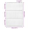 Grill Grid Silver 60 x 40 cm Stainless Steel