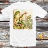230 Gsm 100% Cotton Frog Star Playing Banjo Guitar Music T Shirt Vintage Retro Gift Unisex Cartoon Anime Top Tee B1408