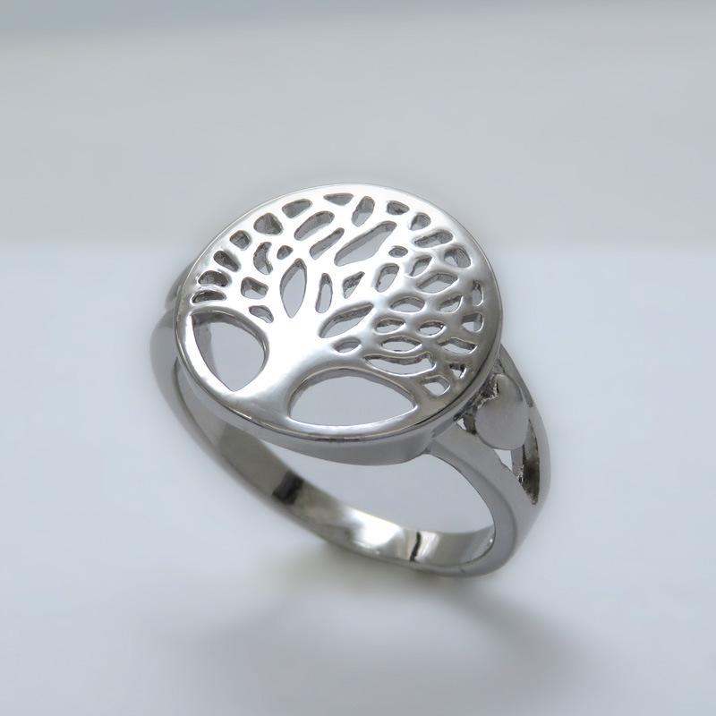 Creative Life Tree Ring - Women's Fashionable Round Hollow Design